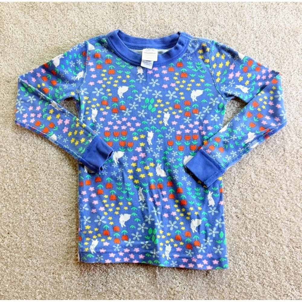 Hanna Andersson Mellow Meadow Easter Kids Long John Pajama Set - size 5 (110cm)